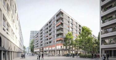 Das Baufeld B6 ist die letzte Etappe des von Losinger Marazzi entwickelten nachhaltigen Quartiers Greencity. Visualisierungen: JSWD Architekten